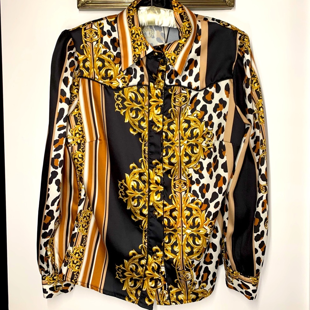 Rinascimento silk like blouse